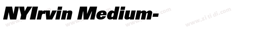 NYIrvin Medium字体转换